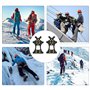 Crampons Antidérapant Taille L,Crampons pour Chaussures Antidérapant,Crampons Universelles en Acier Inoxydable,Crampon Chaussure