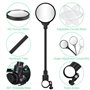 Gvolatee 2 Pièces Retroviseur Velo, 360° Réglable Retroviseur Trotinette Electrique, Rétroviseur Vélo Guidon pour Guidon 22-32mm