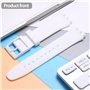 WRISTARMOR Lot de 2 bracelets de rechange en silicone pour Swatch 19 mm étanche avec outil