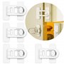 Oruiiju 4 Pack Serrure de porte de réfrigérateur de sécurité enfant，pour réfrigérateurs
