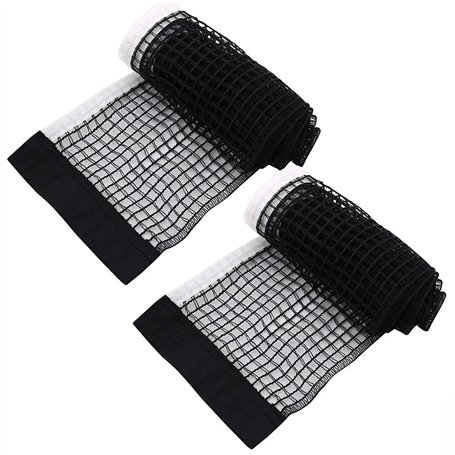 DOULEIN Filet de Tennis de Table,2 PCS Filet de Tennis de Table de Remplacement Imperméable et Pliable Ping Pong Filet Portable