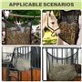 MEYAGOT Filet À Foin, Filet A Foin Pour Chevaux, 160*100 cm Filet A D'alimentation, Sac A Foin Avec Mailles Filet A Foin Extra L