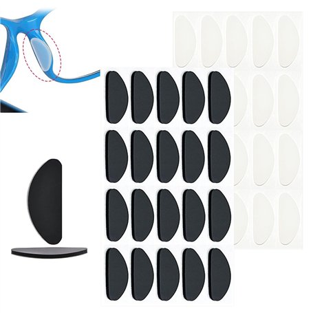 YPYMOD 20 Paires Coussinets Nasaux en Silicone Antidérapant pour Lunettes