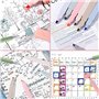 iCovalescent 18 Set Surligneurs, 12 Set Saignement Feutre Aesthetic Surligneurs et 6 Set Fineliner Multicolores, Feutres Coloria