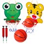 XINSHEN Mini Panier Basket Enfant Interieur 2 Pcs Dessins Animés avec Plaque de Basket-Ball à Suspension Mini Panier Basket
