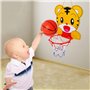 XINSHEN Mini Panier Basket Enfant Interieur 2 Pcs Dessins Animés avec Plaque de Basket-Ball à Suspension Mini Panier Basket, Pan