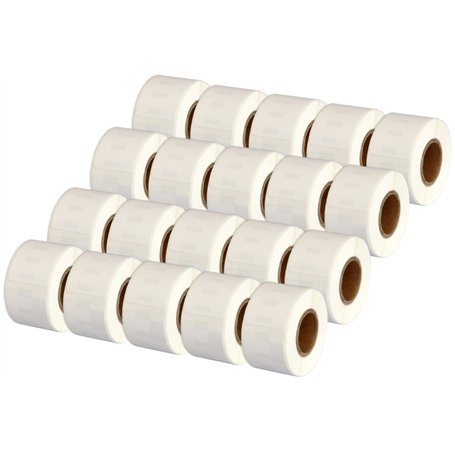20 Compatibles Rouleaux Papier 99010 S0722370 28mm x 89mm Étiquettes adresse pour Dymo LabelWriter 4XL 450 400 330 320 310 Twin