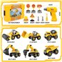 6 en 1 Démonter et Assembler Camion DIY Construction Véhicules Kit avec Jeu Perceuse Électrique pour Enfant Jeu éducatif de Garç