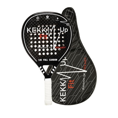 KEKKUPFIT - Raquette DE Padel - Raquette DE Padel pour Homme - Pro - Fibre DE Carbone 12K - Fibre DE Carbone 100% - Drop - ÉQUIL