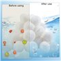 700g Boules de Filtre, Piscines Filtres à Boules, Billes de Filtration Piscine, Balle Filtrante Piscine, Balles Filtrantes Spa,
