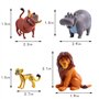 HERMJ Le Roi Lion Figurines 12 Pièces,Lion King Figurine Gâteau Topper, pour Enfants Décor de Fête