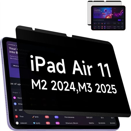 IPROKKO Film de protection d'écran magnétique pour iPad Air 11" 2024