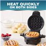 Elite Gourmet EWM380M Gaufrier avec plaques antiadhésives, pour gaufres épaisses et moelleuses de 3,8 cm, sandwichs et diverses 