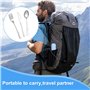 Ensemble de couverts portables - Couverts de camping portable - Couverts de camping - set de 3 - réutilisables - faciles à trans