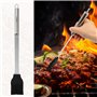 Set Barbecue Professionnel en Acier Inoxydable 5 pièces - Accessoires Barbecue Ustensiles Barbecue Cadeau pour Homme 37x12x7 cm 