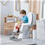 Siège de Toilette Enfant Réglable en Hauteur Pliable avec Marches