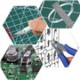 WMYCONGCONG Lot de 15 Kit d'outils pour maquettes Gundam Kit d'outils de construction pour modéliste pour bâtiments, voitures, a