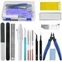 BGTXINGI Lot de 24 outils de base pour modélisme Gundam - Kit d'outils de réparation et de fixation