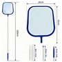 Épuisette de Surface pour Piscine Épuisette Piscine 160cm Épuisette pour Aquarium avec Perche Télescopique Réglable pour Nettoye