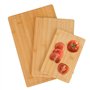 Lot de 3 planches à découper en bambou – Tailles (38 x 25 cm / 30 x 20 cm / 22 x 15 cm) – 1