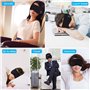 Masque Bluetooth pour Les Yeux, Masque de Sommeil avec Sangle Réglable, Masque de Sommeil avec Écouteurs pour les Personnes Dorm