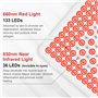 Unegnel Lampe Lumière Rouge Combo 660nm et 850nm