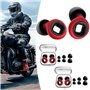 JXAXD Artvive Lot de 2 paires de bouchons d'oreilles pour moto - Silencieux - Pour dormir la nuit - 4 tailles disponibles : XS/S