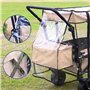 Chariot Protection de Pluie pour Chariot Pliable avec Toit, Protection Contre la Pluie pour Chariot pour Enfants, Housse de Plui