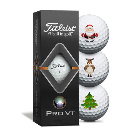 Titleist Pro V1 Christmas Golfbälle - 3er Pack