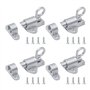 UTMACH 4 Pieces Loquet de Porte a Ressort Automatique Verrou de Porte en Aluminium Petit Loquet a Ressort Automatique avec Vis T