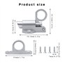 UTMACH 4 Pieces Loquet de Porte a Ressort Automatique Verrou de Porte en Aluminium Petit Loquet a Ressort Automatique avec Vis T