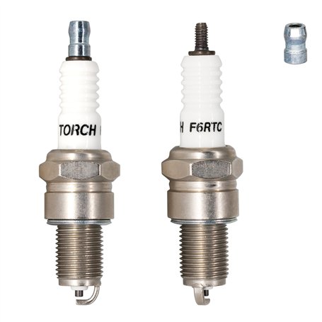 TORCH 2pcs F6RTC Bougie d'allumage Remplacer pour NGK BPR6ES