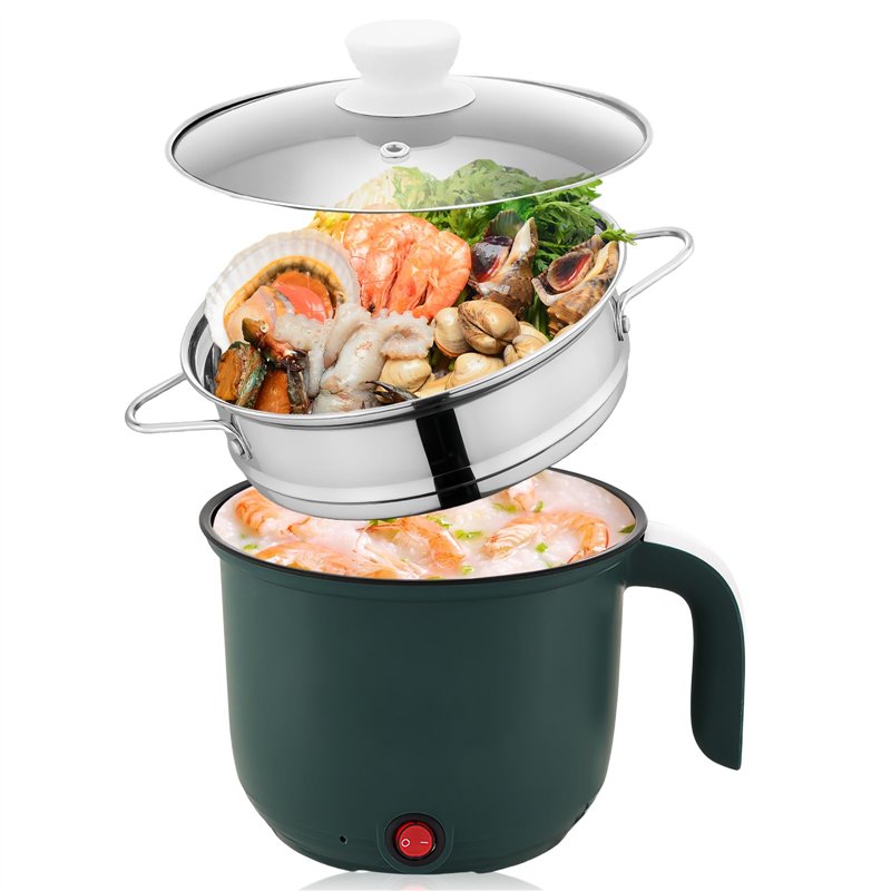 Machine à Déjeuner 3 En 1 Breeshy - Poêle Électrique Plate, Cuit-Vapeur, Friture Steak - Rose 900W Prise EU