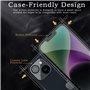 2 Pièces Verre Trempé Anti-Espion pour iPhone 14 avec 2 Pièces Caméra Arrière Protecteur, Protecteur D'écran de Confidentialité,