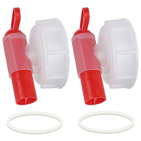 XCDMJ 2pc Robinet Verseur 23mm Robinet De Vidange Bidon Din 61 Robinet Doseurpour 20l