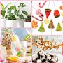 DOUSELLA 120 Pièces Bâtonnets de Sucettes en Acrylique Bâtonnets de Sucettes Transparentes Baton Acrylique Cake Topper Bâton Pop