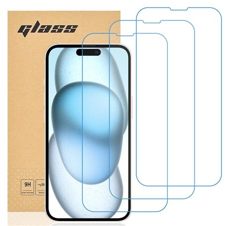gueche Verre Trempé compatible iPhone 15 Plus
