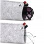 NTCL Niuhong 4 Pcs Étui Lunettes Portable Souple Housse Protection Lunettes Organisateur Lunettes Sac à Lunettes En Feutre Poche
