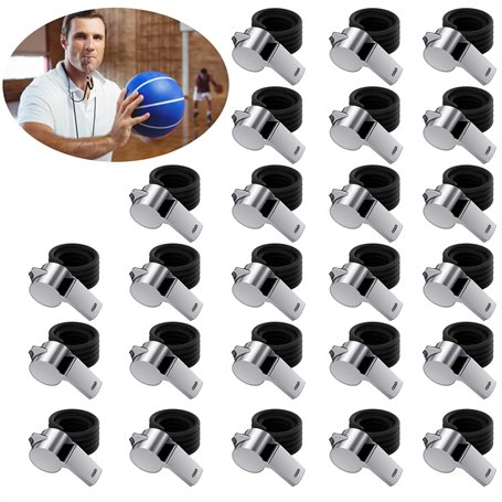 Liwein 25Pcs Sifflets en Acier Inoxydable