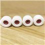 Jonscart Kit de roues de skateboard sport - 4 pièces 50 mm x 35 mm 83 A blanc souple Cruiser roues 8 pièces haute vitesse de pré