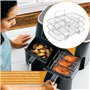 LEKEFETO Airfryer Accessoires pour friteuse à air chaud à 3 étages pour Ninja Foodi Dual Zone AF300EU/ AF400EU, Air Fryer Rack m