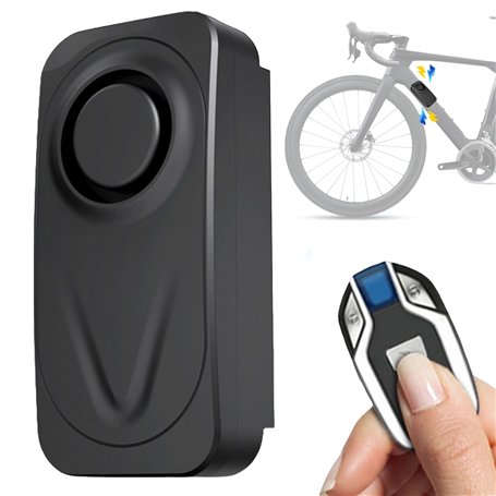GOEDCH Alarme de batterie pour vélo : alarme antivol pour vélo avec télécommande