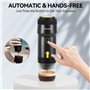 Kssiaz Machine à Espresso Portable, Cafetière Electriques avec Chauffage Automatique, USB et Chargeur de Voiture, Mini Cafetière