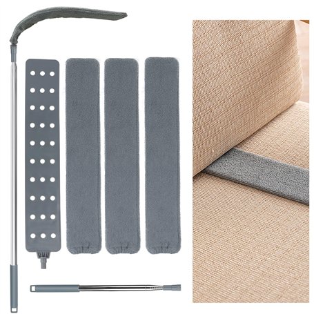 Plumeau Telescopique Plumeau Poussiere Telescopique Plumeau Lavable Microfibre Parfait avec PoignéE en Acier Inoxydable pour Pla