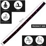 MeoZynxadril 3 Pieces Bande élastique, Ceinture de Yoga, avec 8 Boucles, Elastique Sport, Yoga Stretch Bandes, élastique Muscula