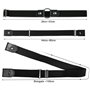 Firschoie 2 Pièces Ceinture Extensible Sans Boucle, Élastique Invisible Unisexe Ajustable pour Femme Homme, Convient aux Jeans e