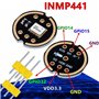DollaTek INMP441 Microphone omnidirectionnel Interface I2S Module de capteur de Sortie numérique Pris en Charge par ESP32