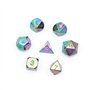 DollaTek 7PCS Metal Dice Set DND Game Polyhedral Solid Metal D&D Dice Set avec Sac de Rangement et Alliage de Zinc avec émail po