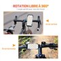 Haslaky Support Téléphone Vélo, Support Téléphone Moto 360° Rotation, Universel Porte Telephone Velo pour Trotinette Electrique,