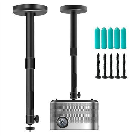 PRITOK Support universel pour projecteur : plafond de projecteur et support mural avec 5 vis d'expansion